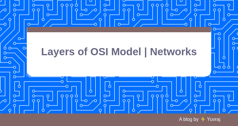 OSI Model Layers and Their Functions | Networks